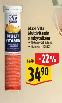 Albert Maxi Vita Multivitamin s rakytníkem nabídka