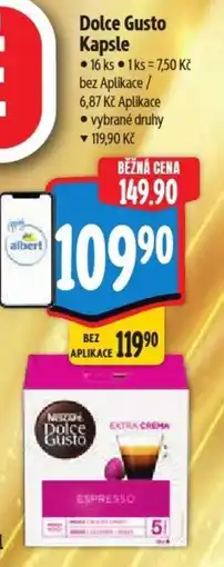 Albert Dolce Gusto Kapsle nabídka