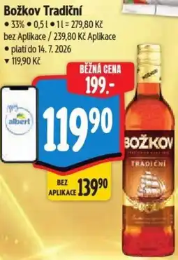 Albert Božkov Tradiční nabídka