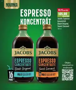 Ratio Jacobs Espresso koncentrát: Black Original, Sweet Caramel nabídka