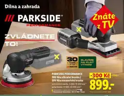 Lidl PARKSIDE PERFORMANCE 20V Aku vibrační bruska / 20V Aku excentrická bruska nabídka