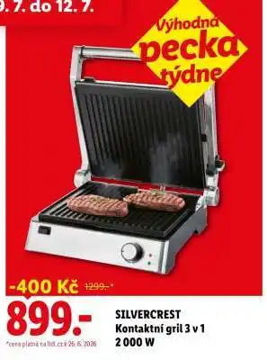 SILVERCREST Kontaktní gril 3 v 1 2000 W
