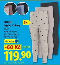 Lidl Lupilu Legíny – 3 kusy nabídka