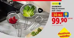 Lidl SILVERCREST Sada sít z nerezové oceli – 3 kusy nabídka