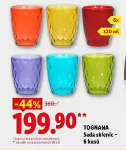 Lidl TOGNANA Sada sklenic - 6 kusů nabídka