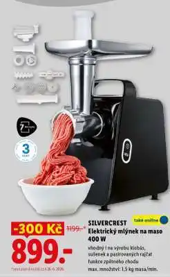 Lidl Silvercrest Elektrický mlýnek na maso 400 W nabídka
