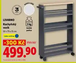 Lidl LIVARNO Kuchyňský vozík nabídka