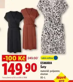 Lidl esmara ŠATY nabídka