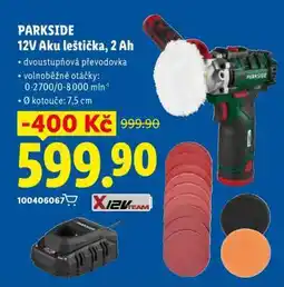 Lidl PARKSIDE 12V Aku leštička, 2 Ah nabídka