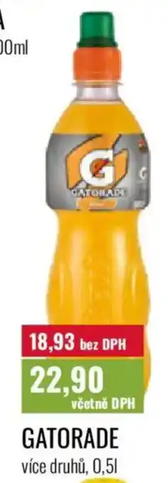 Ratio Gatorade nabídka