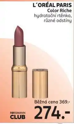 Rossmann L´ORÉAL PARIS Color Riche nabídka