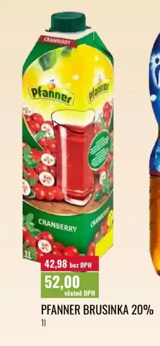 Ratio Pfanner brusinka 20% nabídka
