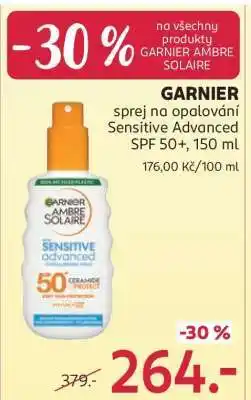 Rossmann GARNIER sprej na opalování Sensitive Advanced SPF 50+, 150 ml nabídka
