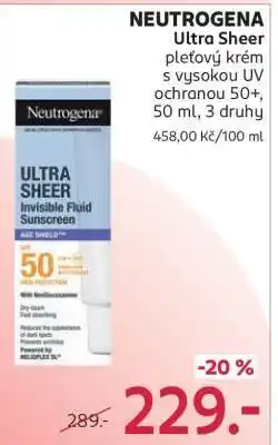 Rossmann NEUTROGENA Ultra Sheer nabídka