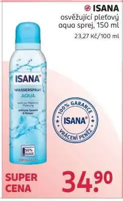 Rossmann ISANA osvěžující pleťový aqua sprej, 150 ml nabídka