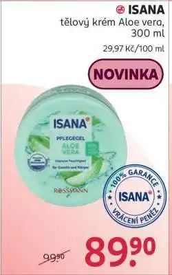 Rossmann ISANA tělový krém Aloe vera, 300 ml nabídka