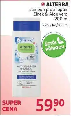 Rossmann ALTERRA šampon proti lupům nabídka
