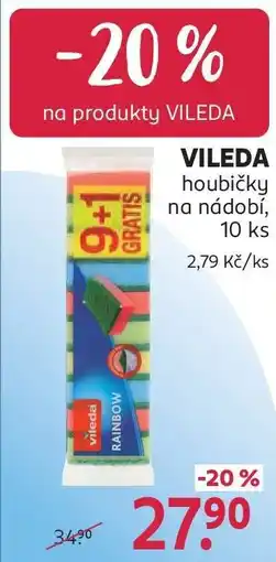 Rossmann VILEDA houbičky na nádobí, 10 ks nabídka