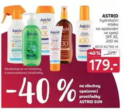 Rossmann ASTRID hydratační mléko na opalování ve spreji SPF 30, 200 ml nabídka