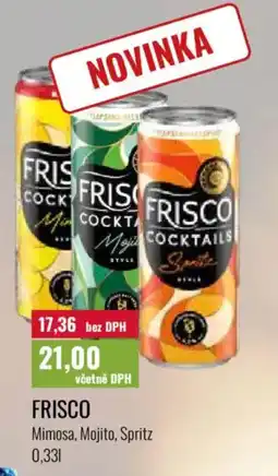 Ratio FRISCO Mimosa, Mojito, Spritz nabídka