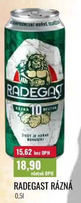 Ratio Radegast rázná nabídka