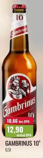 Ratio Gambrinus 10° nabídka