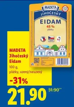 Lidl MADETA Jihočeský Eidam nabídka