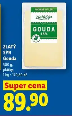 Lidl Zlatý Sýr Gouda nabídka