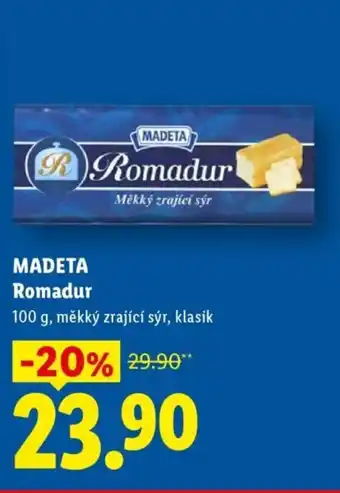 Lidl MADETA Romadur nabídka