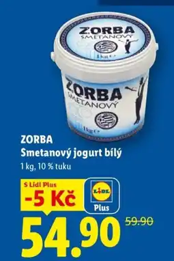 Lidl ZORBA Smetanový jogurt bílý nabídka