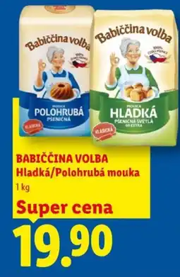 Lidl BABIČČINA VOLBA Hladká/Polohrubá mouka nabídka