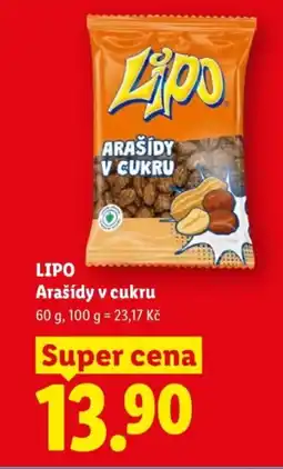 Lidl LIPO Arašídy v cukru nabídka