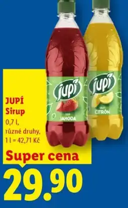 Lidl JUPÍ Sirup nabídka
