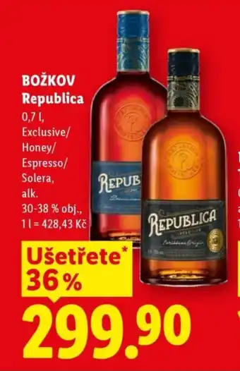 Lidl BOŽKOV Republica nabídka