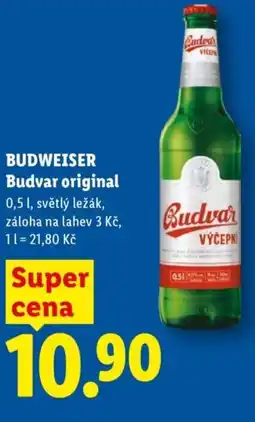 Lidl BUDWEISER Budvar original nabídka