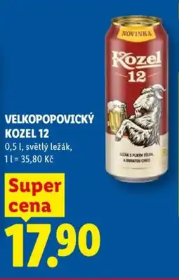Lidl VELKOPOPOVICKÝ KOZEL 12 nabídka