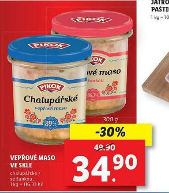 Lidl Vepřové maso ve skle nabídka