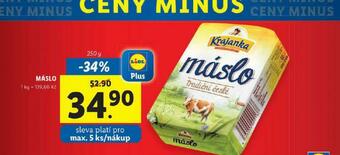 Lidl Máslo nabídka