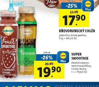 Lidl Super smoothie nabídka