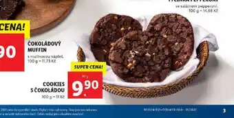 Lidl Cookies s čokoládou nabídka