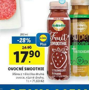 Lidl Ovocné smoothie nabídka