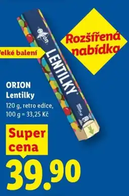 Lidl ORION Lentilky nabídka
