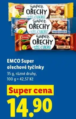 Lidl EMCO Super ořechové tyčinky nabídka