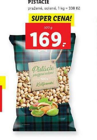 Lidl Pistácie pražené solené nabídka