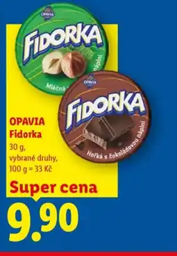 Lidl OPAVIA Fidorka nabídka