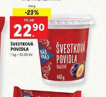 Lidl Švestková povidla nabídka