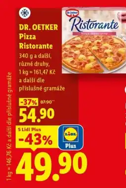 Lidl DR. OETKER Pizza Ristorante nabídka