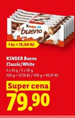 Lidl KINDER Bueno Classic/White nabídka