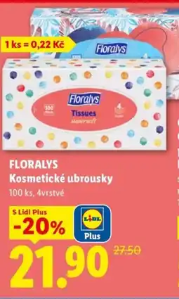 Lidl FLORALYS Kosmetické ubrousky nabídka