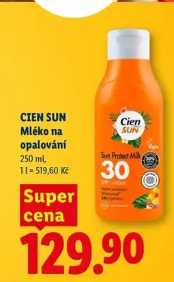 Lidl CIEN SUN Mléko na opalování nabídka